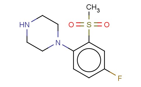 1-[4-FLUORO-2-(METHYLSULFONYL)PHENYL]PIPERAZINE